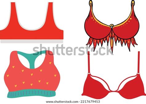 Red Women Sexy Lingerie Set Both Stock Vector Royalty Free Shutterstock
