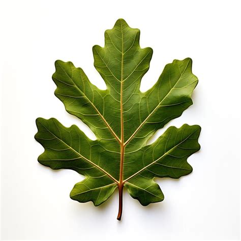 Premium AI Image | Isolated of Oak Tree Leaf an Emblem of Strength and ...