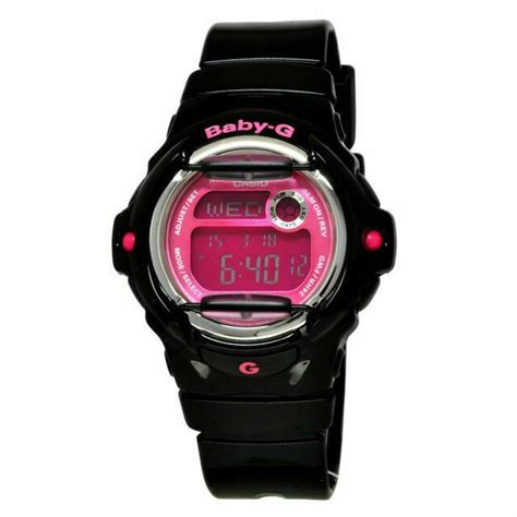 Casio Women S Baby G Quartz 200M WR Shock Resistant Resin BG 169R 1B