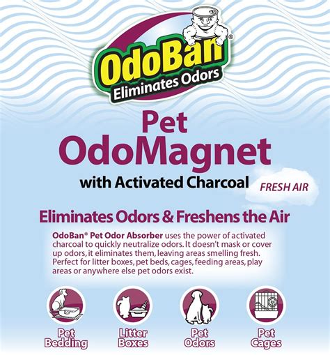 Odoban 14 Oz Odomagnet Odor Absorber With Activated Charcoal Pet Odor