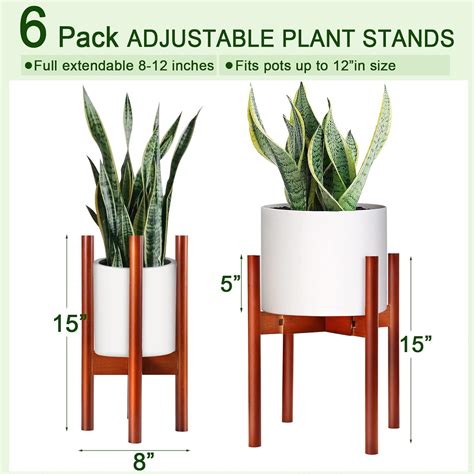 Paquete De Soportes Ajustables Para Plantas De A Niveles De Alto