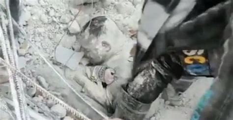 Turkey Syria Viral Video Father Gave His Life To Save Son S Life