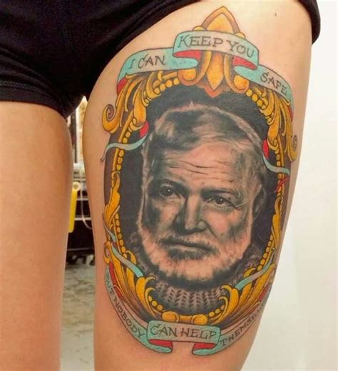 Hemingway Tattoo With Images Literary Tattoos Hemingway Tattoo A