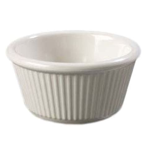 Carlisle 4 Oz Bone Fluted Melamine Ramekin 12Pk 4 Per Case