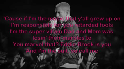 Eminem Venom Lyrics Hd Youtube