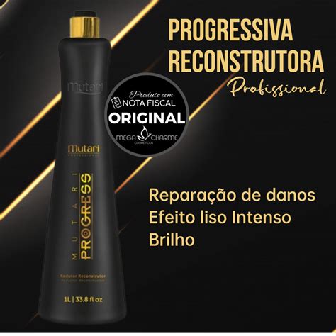 Escova Progressiva Profissional Sem Formol Mutari Liso Perfeito