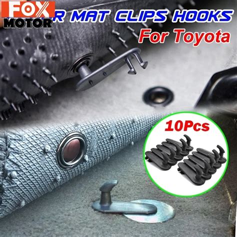 Pcs Car Floor Mat Clips Fixing Hooks Holders Clamps Grips For Toyota