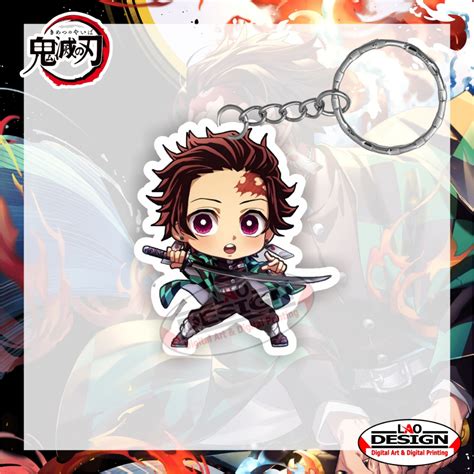 Jual Gantungan Kunci Tanjiro Kamado Demon Slayer Kimetsu No Yaiba