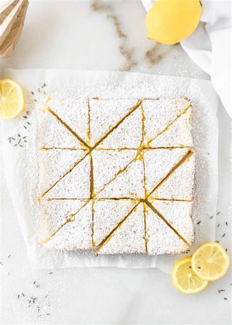 Easy Lavender Lemon Bars Lively Table