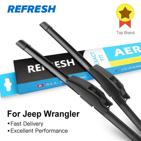 Buy Refresh Wiper Blades For Jeep Wrangler Jk Fit Hook Arms 2007 2008 2009 2010