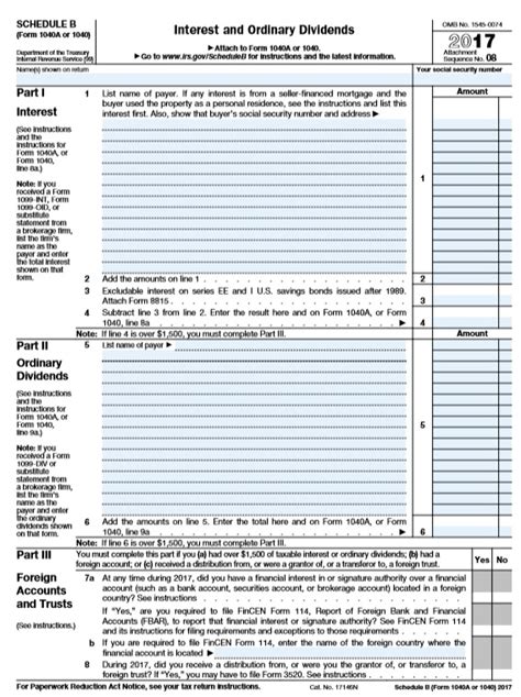 Solved How To Fill Out Schedule B Form 1040 And Qualifie