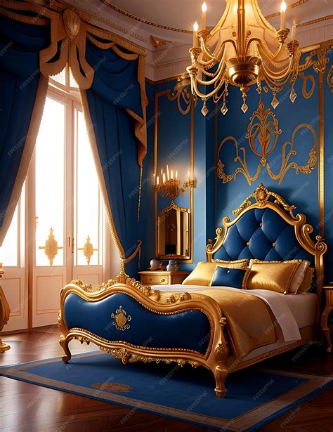 Premium AI Image | 3D wallpaper Luxury bedroom for home interior ...