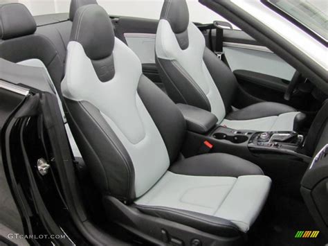 Black/Pearl Silver Silk Nappa Leather Interior 2011 Audi S5 3.0 TFSI ...