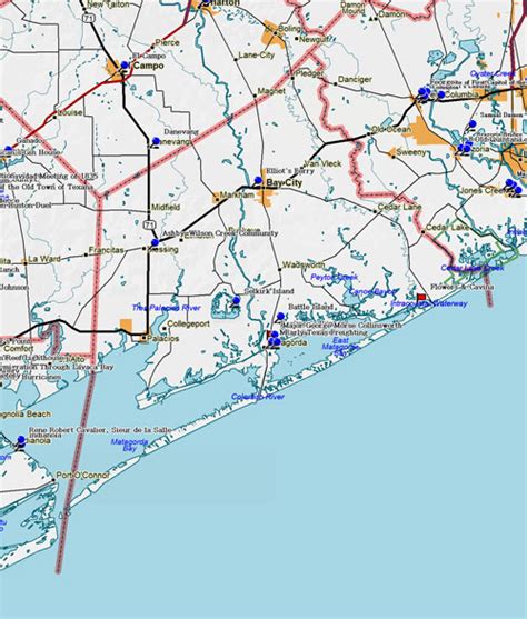 Matagorda County Map