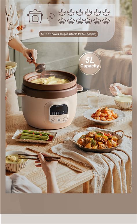 Purple Clay Pot Cooker 5l Bear Malaysia