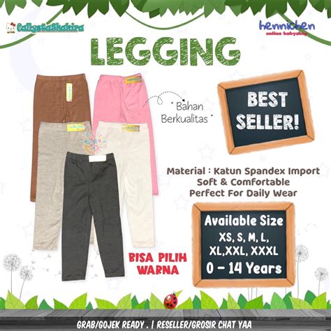 Jual BISA PILIH WARNA Legging Callysta Leging Polos Bayi Dan Anak HIGH