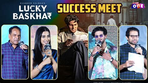 Lucky Baskhar Success Press Meet Meenakshi Venky Atluri Dulquer