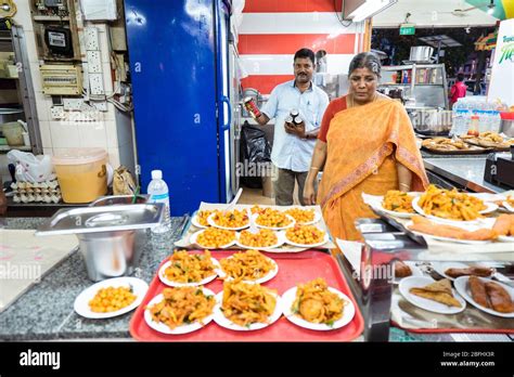 Singapore / Singapore - February 15, 2019: Indian ethnic people in ...