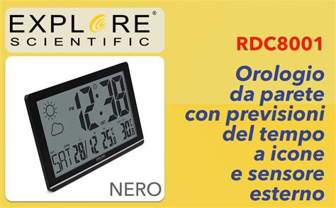 Explore Scientific Rdc Orologio Da Parete Jumbo Radio Controllato