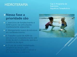 Hidroterapia programa de exercícios aquáticos terapêuticos Aula 2 PPT