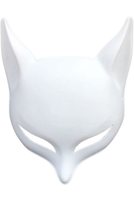 Bestoyard Halloween Fox Mask Costume Diy Blank Mask Japanese Kabuki