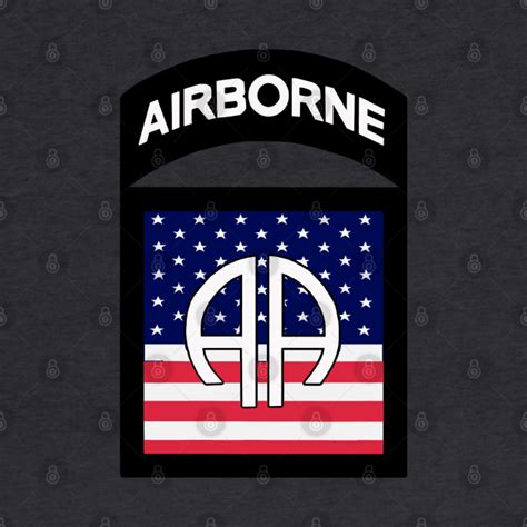 82nd Airborne Insignia with Flag Inside - 82nd Airborne - Hoodie | TeePublic