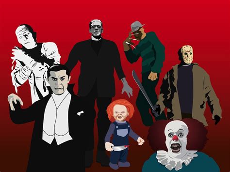 Horror Characters Vector Art & Graphics | freevector.com