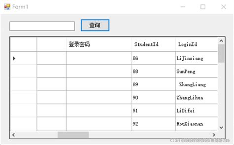 Day 22 C Datagridview查询 晚晚昨晚吃晚饭很晚睡说晚的博客 Csdn博客 C Datagridview查询