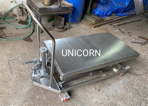 Stainless Steel Scissor Lift Table Working Height Feet Capacity