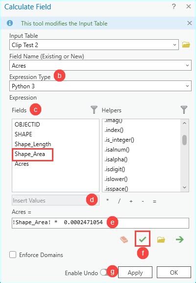 How To Convert Polygon Area Unit From Square Meters To Acres In ArcGIS Pro