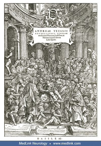 Woodcut Of Flemish Anatomist Andreas Vesalius Performing A