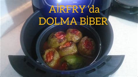 KARACA KONUŞAN AİRFRY da DOLMA BİBER nasıl yapılır YouTube