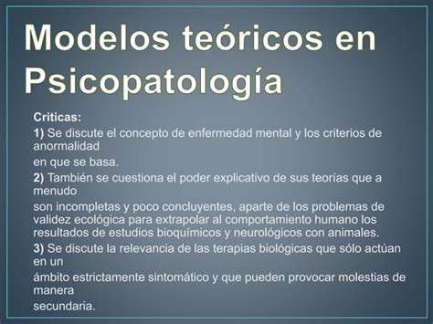 Psicopatolog A Conceptos Y Modelos Pptx