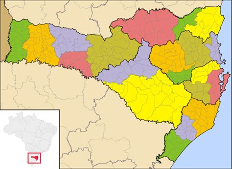 Mapa das Cidades de Santa Catarina (SC) - Encontra Santa Catarina