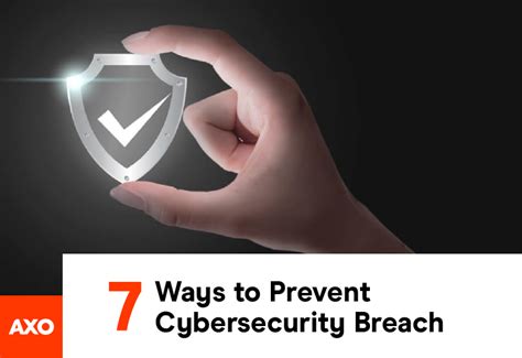 7 ways to prevent cybersecurity breach | AXO Technologies