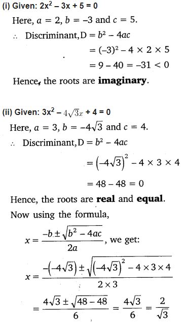 Ncert Solutions For Class 10 Maths Quadratic Equations Chapter 4 Ex 44