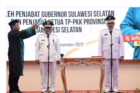 Pj Gubernur Sulsel Lantik Sekda Sidrap Jadi Pj Bupati Gantikan Dollah