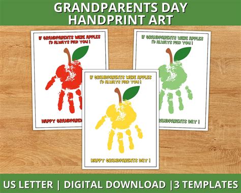 Grandparents Day Handprint Art Grandparents Day Keepsake - Etsy