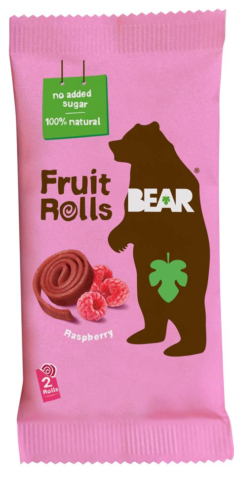 Bear Fruit Rolls Raspberry Healthy Snack Solutions