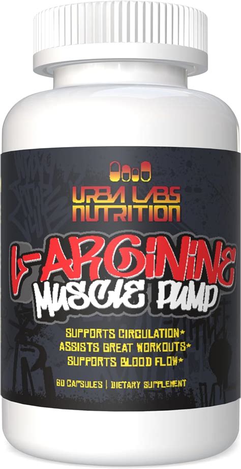 Urbalabs Extra Strength L Arginine Cápsulas Suplemento de óxido nítrico