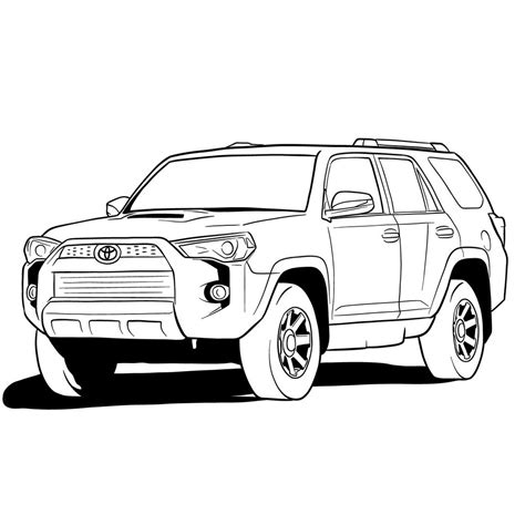 A Step By Step Guide On How To Draw A Toyota Runner