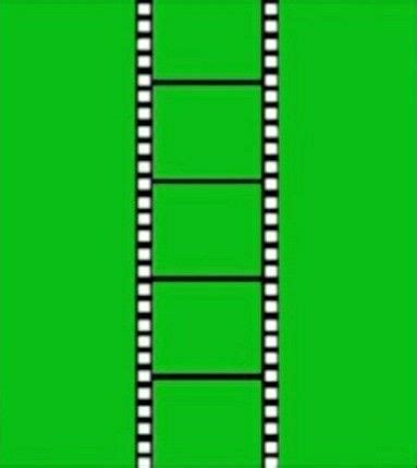 The Film Strip Is Green And White