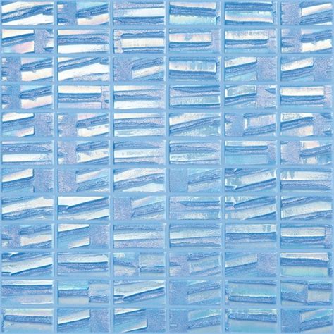 Elida Ceramica Ocean Wave Glass Mosaic Square Indooroutdoor Wall Tile Common 12 In X 12 In