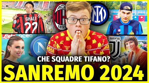 Che SQUADRA TIFANO I 30 CANTANTI Di SANREMO 2024 YouTube