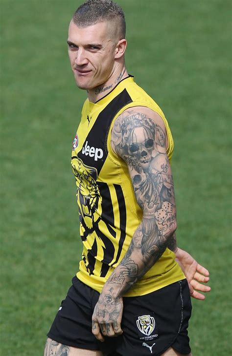 Dustin Martin Tattoos What Tigers Stars Ink Really Means Herald Sun