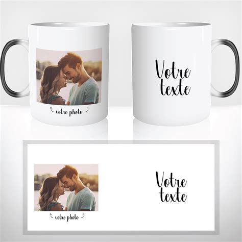 Mug Magique Texte Et Photo Personnalisation Photo Amour Mug Magique