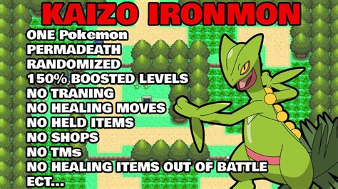 Kaizo Ironmon Hardest Pokemon Challenge Fire Red Runs Back To