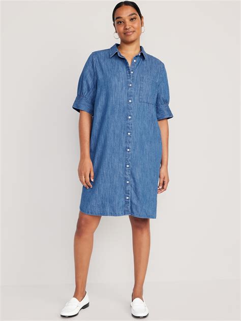 Short Sleeve Jean Shirt Dress Old Navy