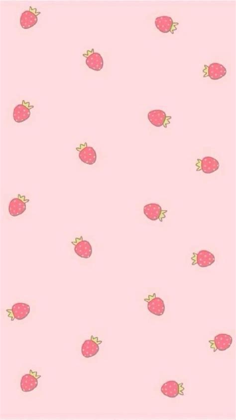 Fresas Pink Mauve Strawberries Cute Pastel Aesthetic Iphone Iphone