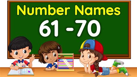 Number Names Number Names 61 70 Number Spelling Learn Numbers